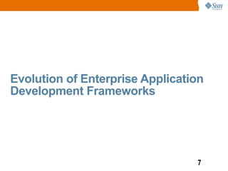 Evolution of Enterprise Application
Development Frameworks




                                 7
 