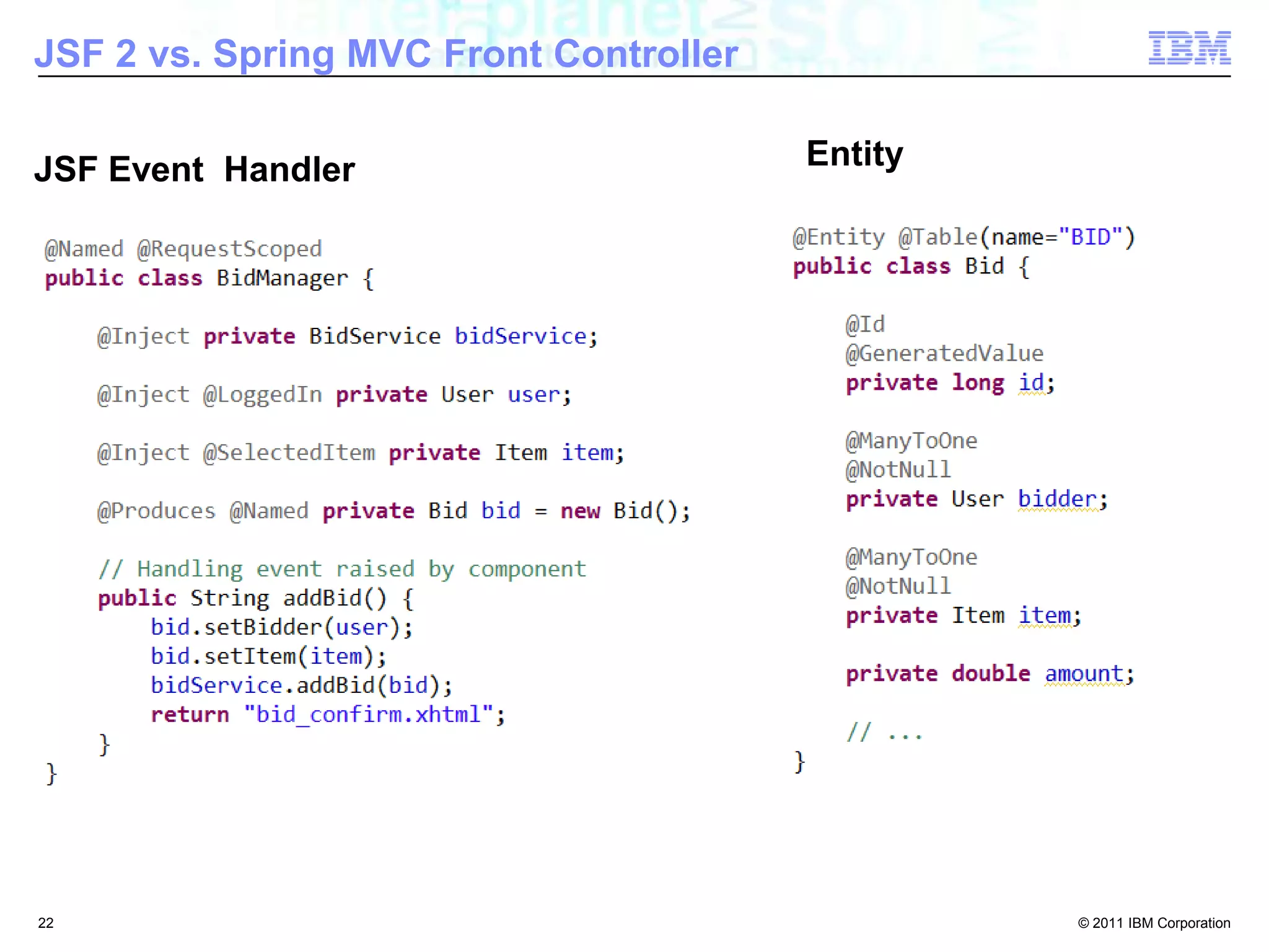 Facelet Component20JSF 2 vs. Spring MVC Front Controller