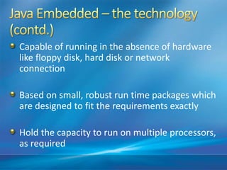 Java Embedded System | PPTX