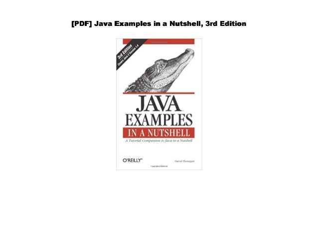 [Download] Java Examples in a Nutshell, 3rd Edition