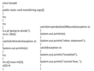 Java exception handling | PPT