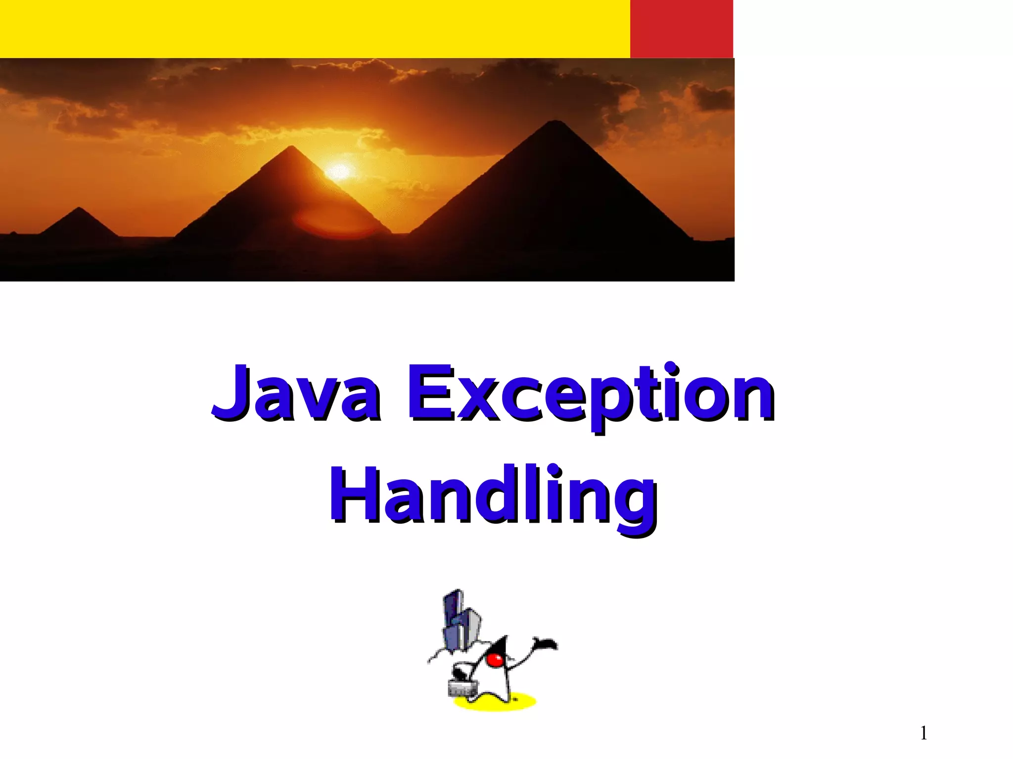 Java exception handling ppt | PPT
