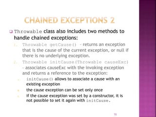 Java exception handling | PPTX