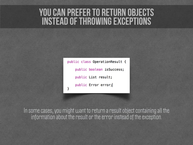 Java Exception Handling Best Practices - Improved Second Version | PPT