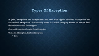 Time Exceptions JAVA Exception Handling (Dept. CSA).pptx