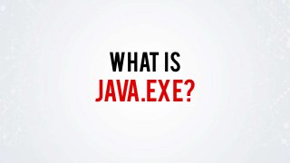 java.exe?
WHAT IS
 