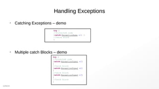 Java exeptions | PPT