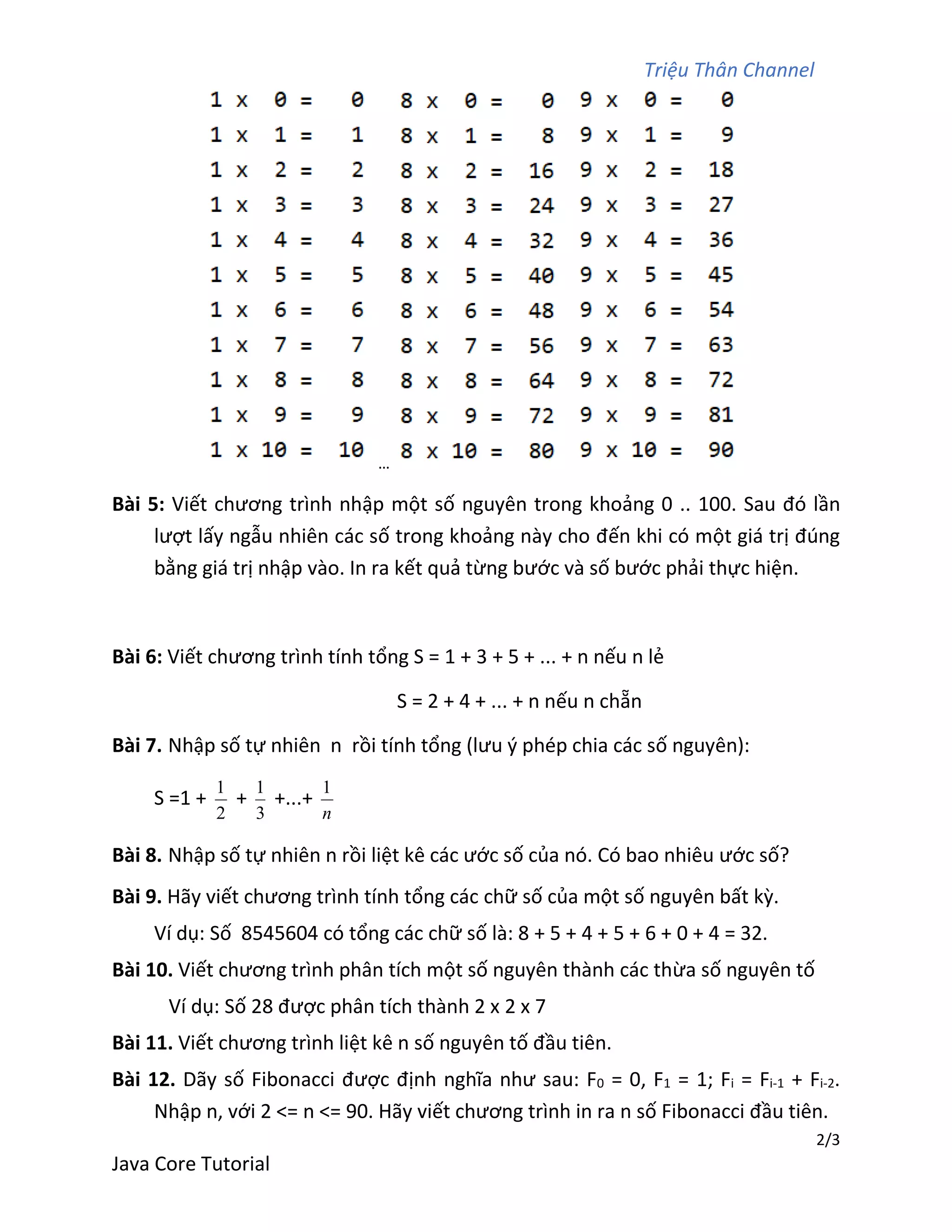 Java exercises part 1 | PDF image.