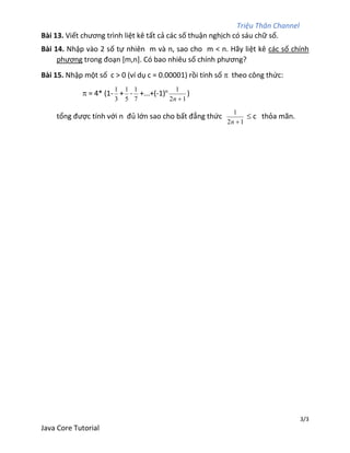 Java exercises part 1 | PDF