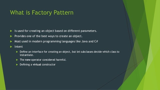 java factory design