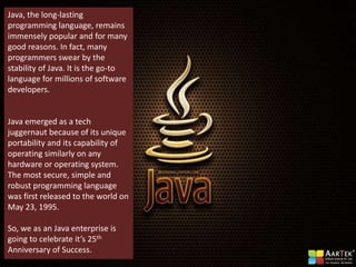 Interesting facts about JAVA language you probably did not know | PPT