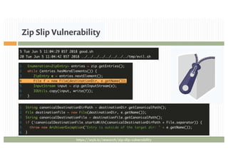 https://snyk.io/research/zip-slip-vulnerability
 