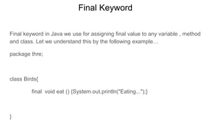 some basic knowledge about Java programming | PPTX