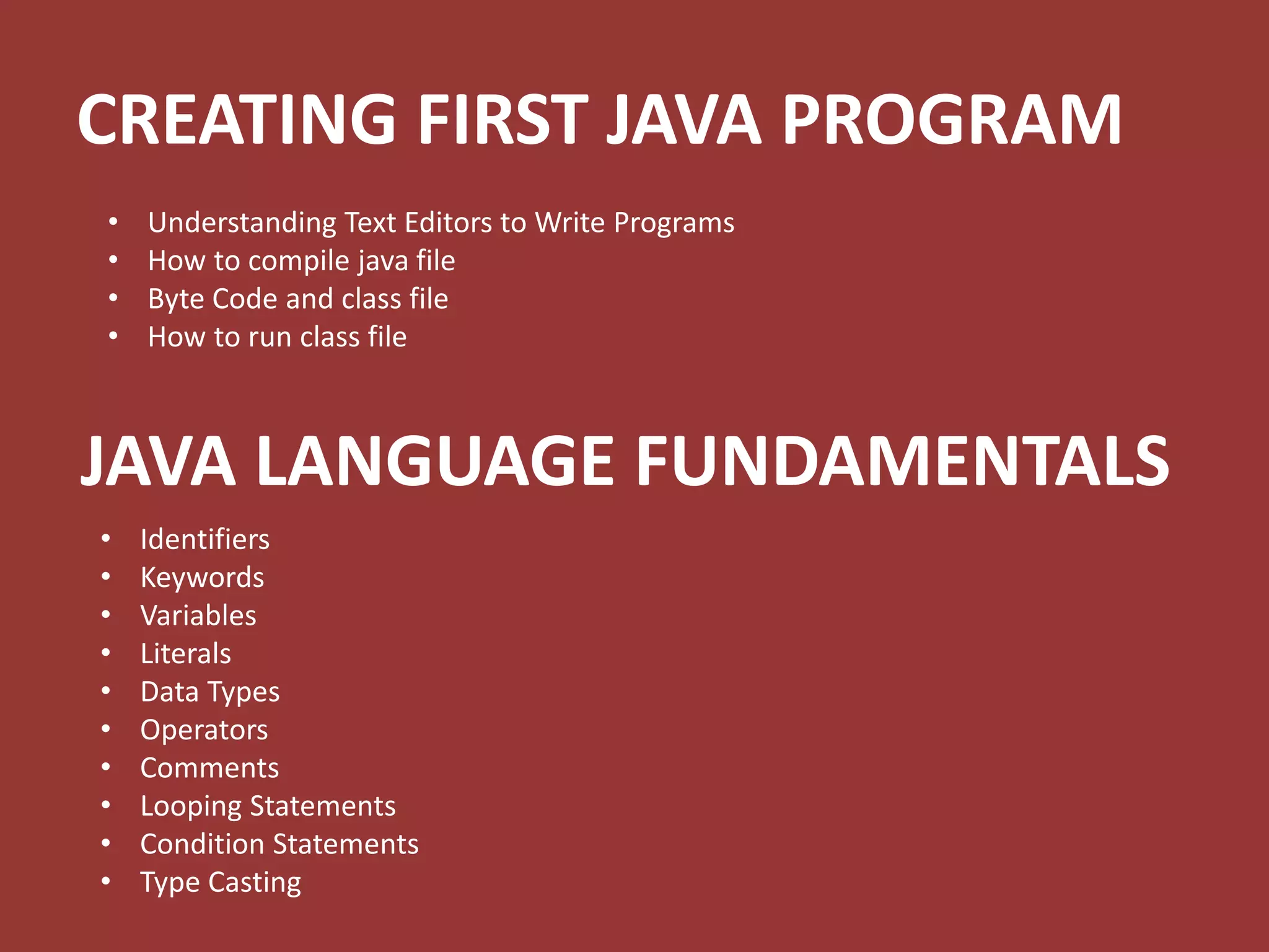 Java for beginners | PPT