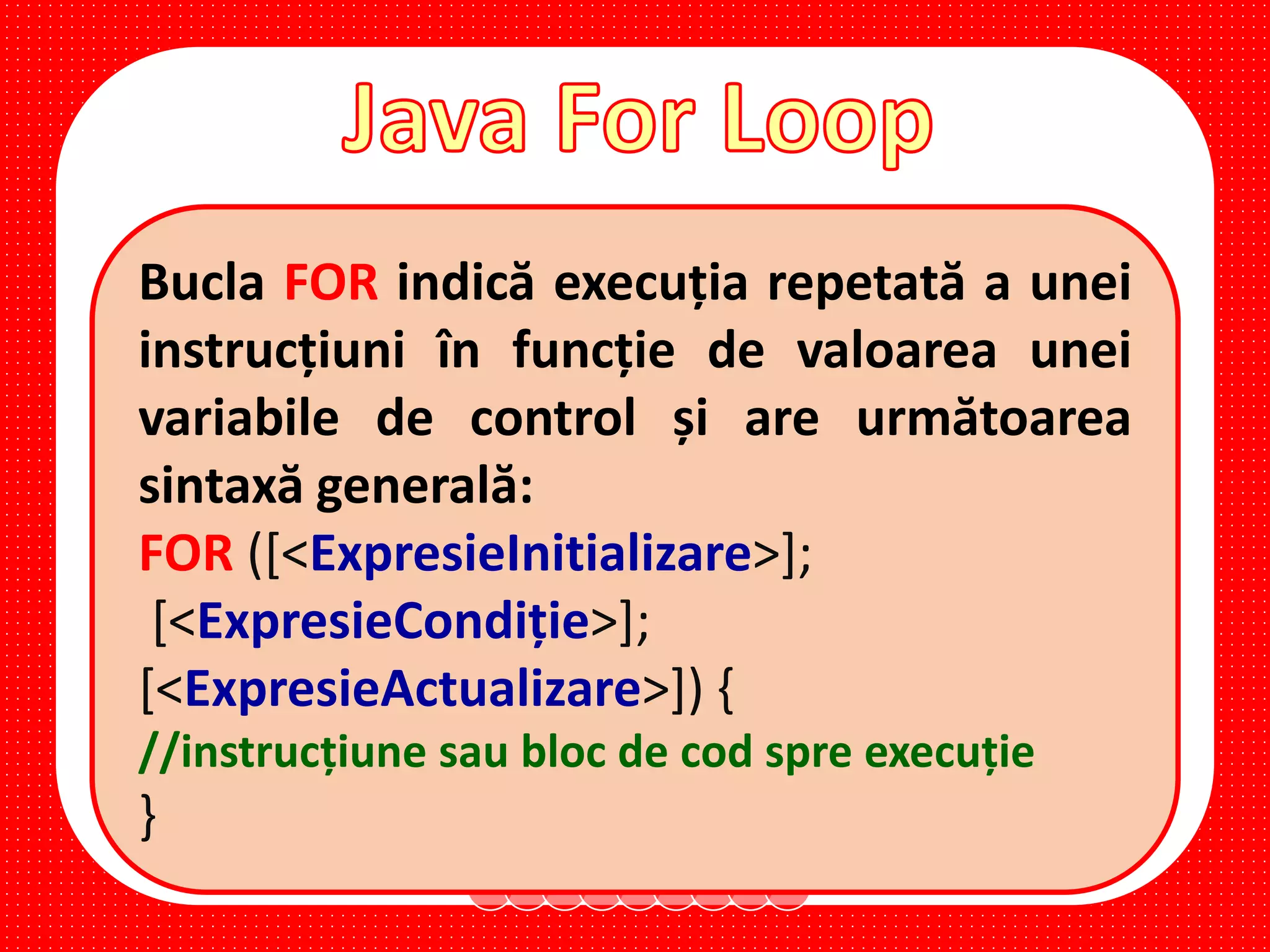 Java For Loop | PPT