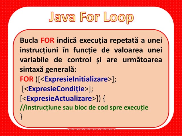 Java For Loop | PPT