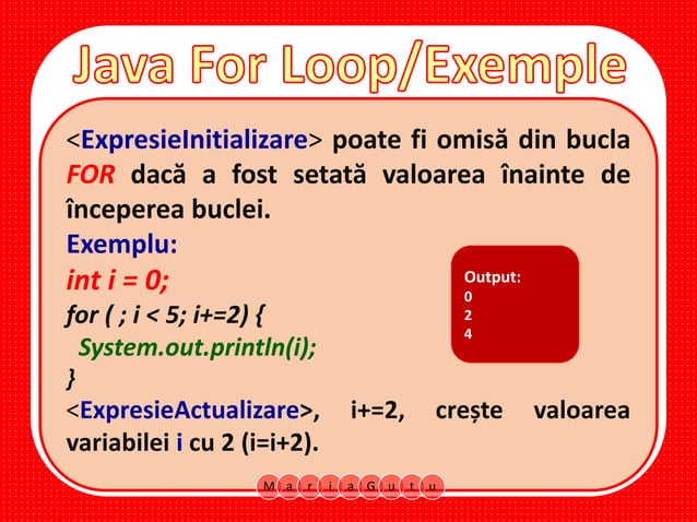 Java For Loop | PPT