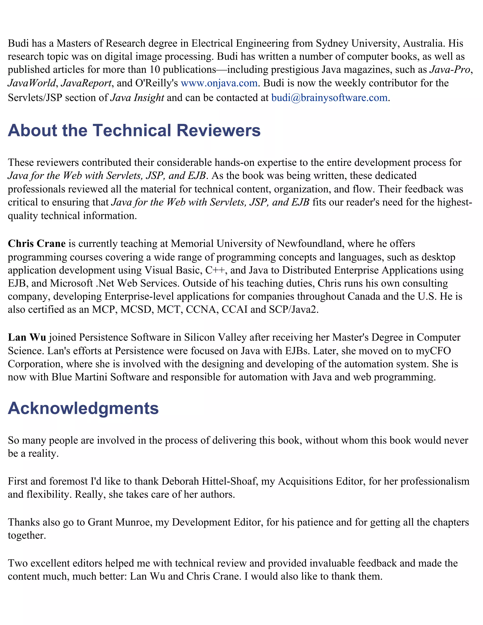Java For The Web With Servlets%2cjsp%2cand Ejb
