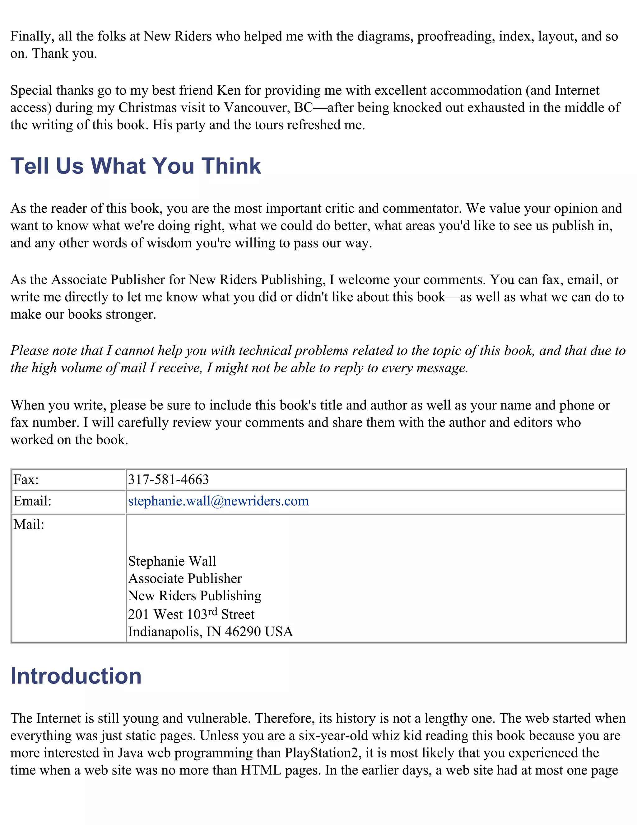 Java For The Web With Servlets%2cjsp%2cand Ejb