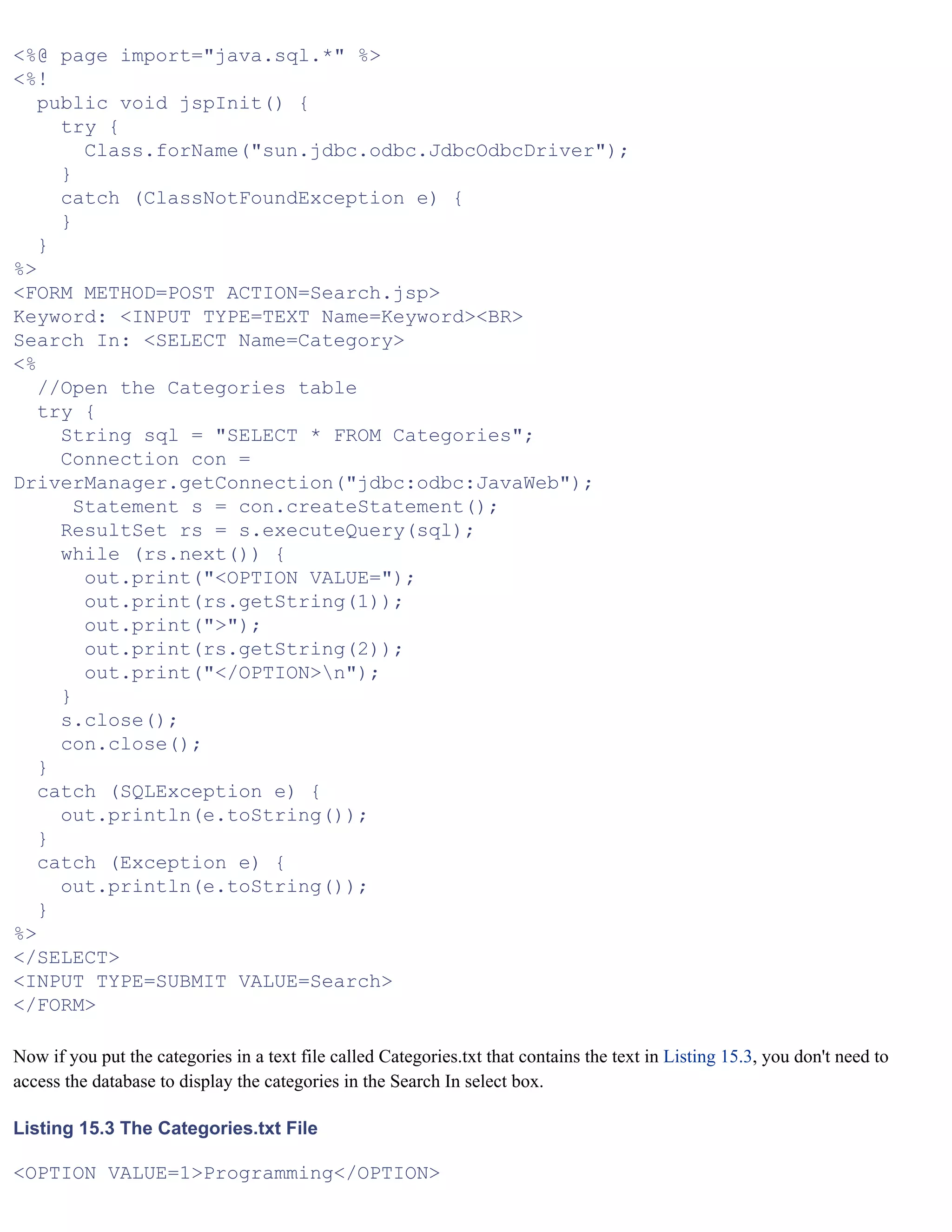 Java For The Web With Servlets%2cjsp%2cand Ejb