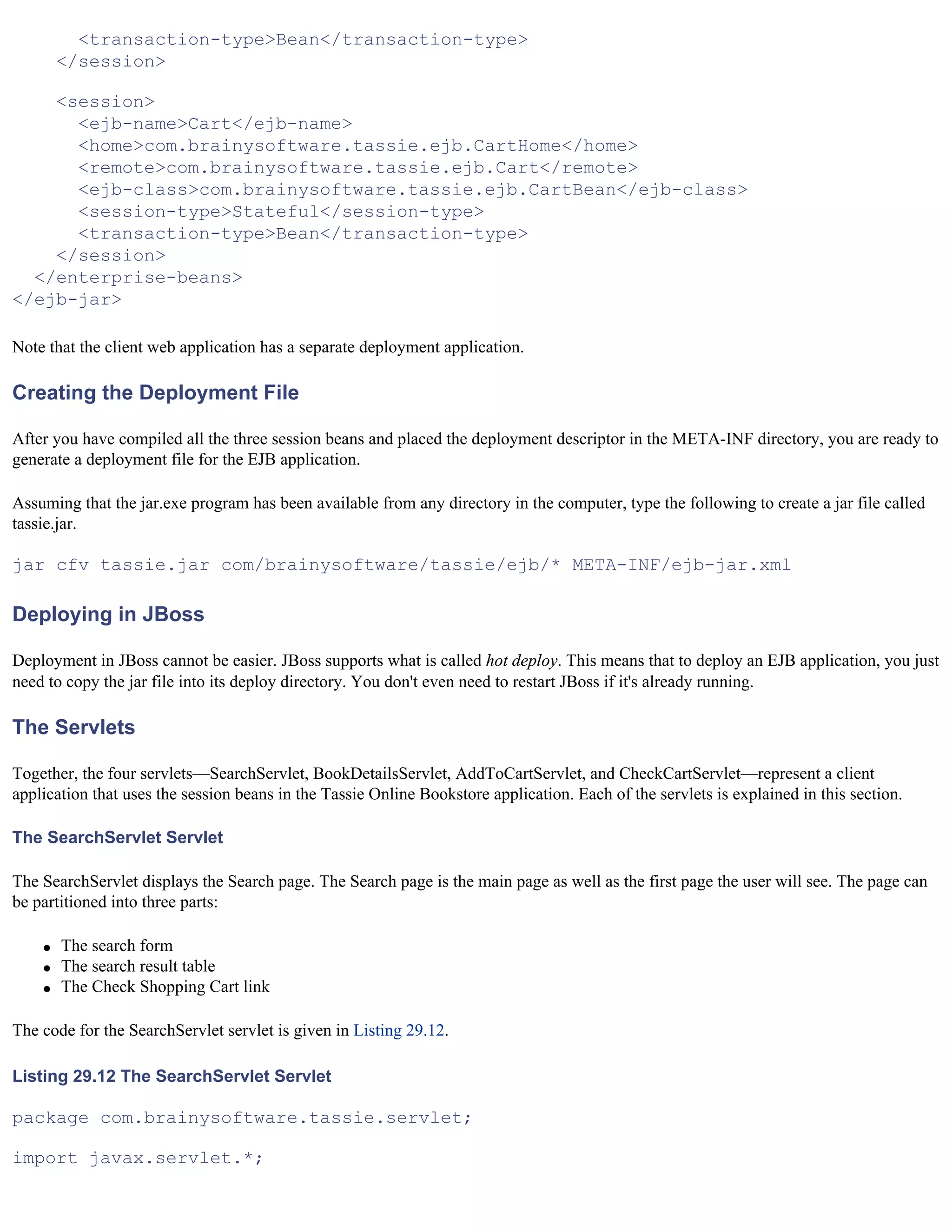 Java For The Web With Servlets%2cjsp%2cand Ejb