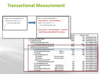 Transactional Measurement
 