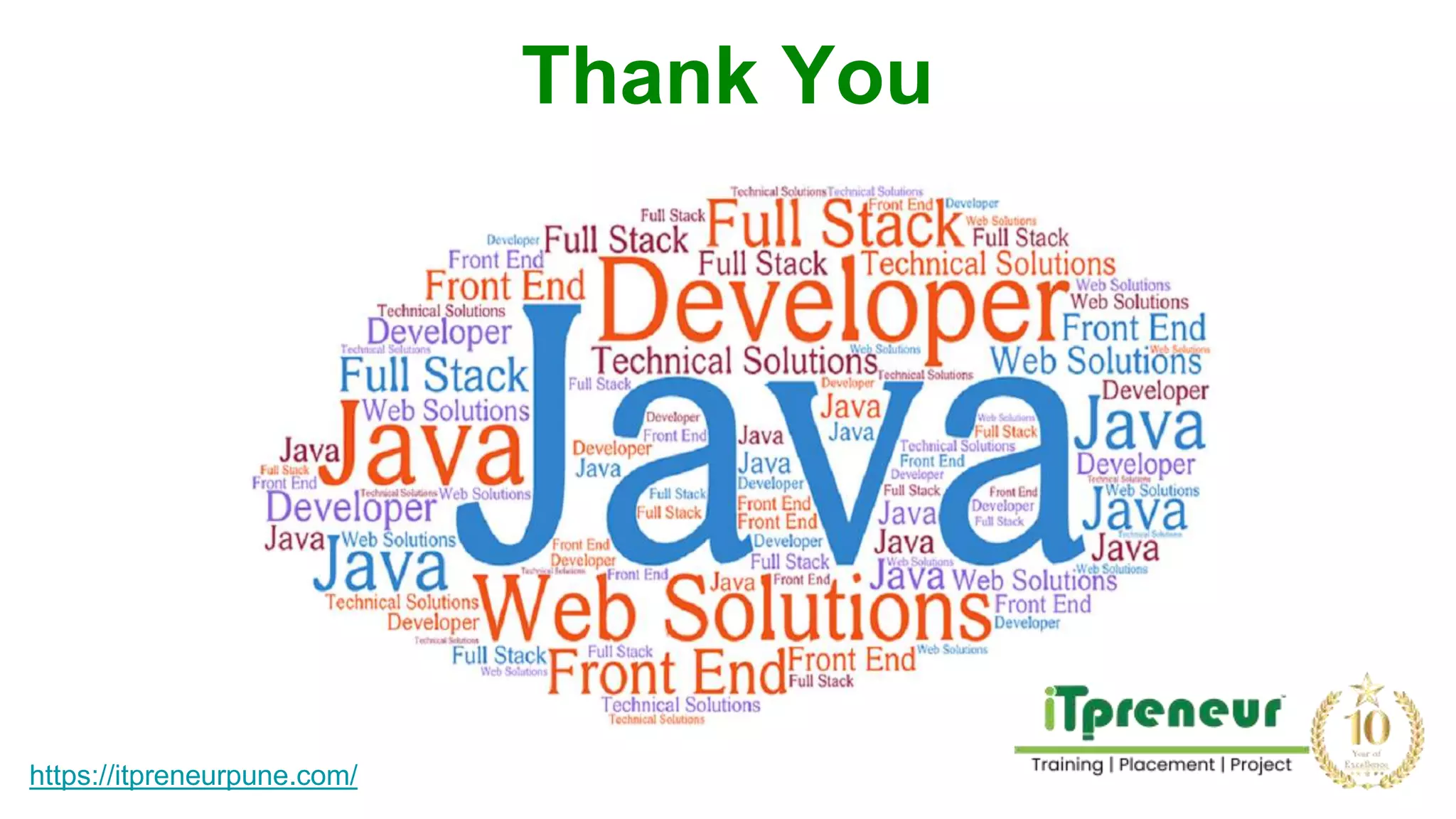 Thank You
https://itpreneurpune.com/
 