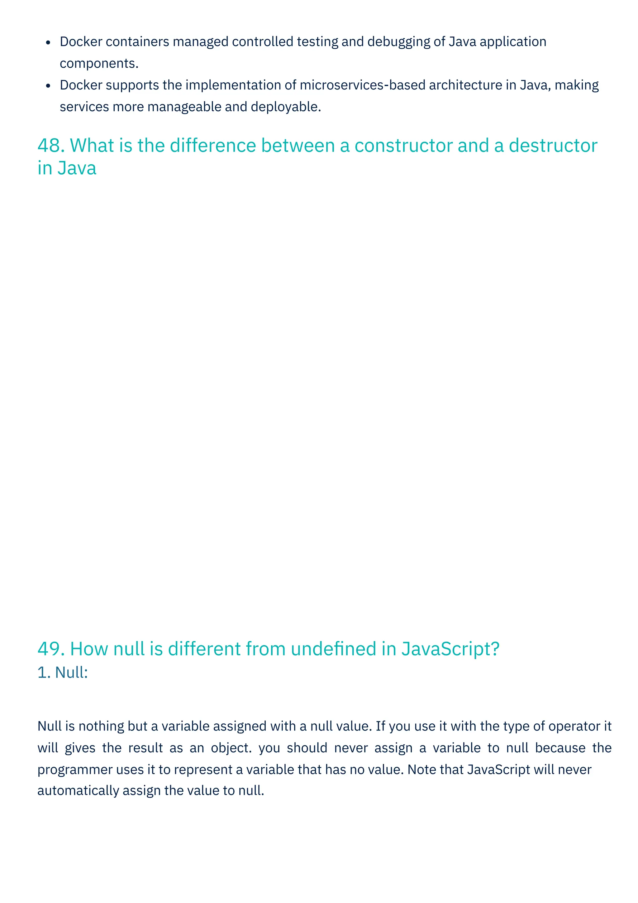 Java Full Stack Developer Interview Questions PDF By ScholarHat | PDF