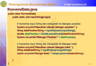 modul Java dasar fundamental (OOP) | PPT
