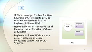 Java fundamentals | PPTX | Programming Languages | Computing
