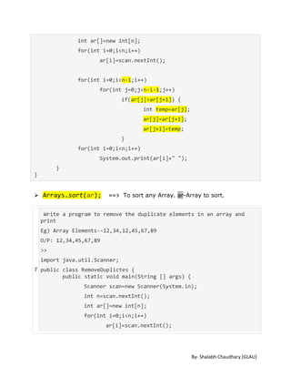 Java Fundamentals | PDF