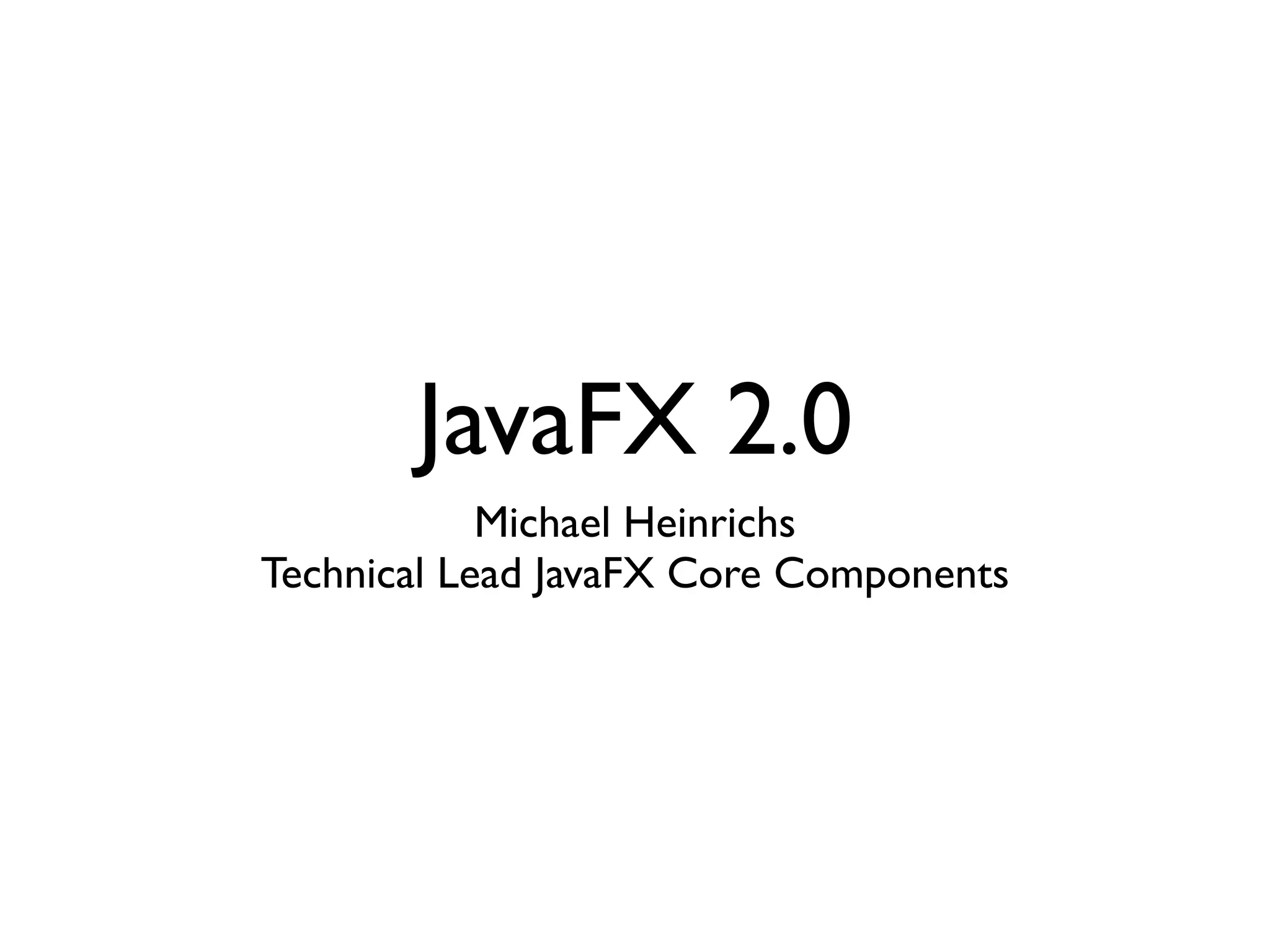 JavaFX | PPT