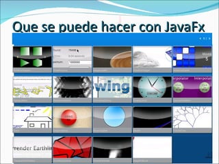 Que se puede hacer con JavaFx 