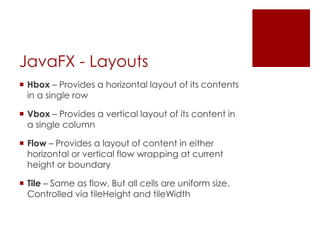 Java fx | PPT