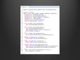 JavaFX - Straight from the trenches