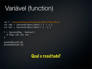 Variável (function)




          Qual o resultado?
 
