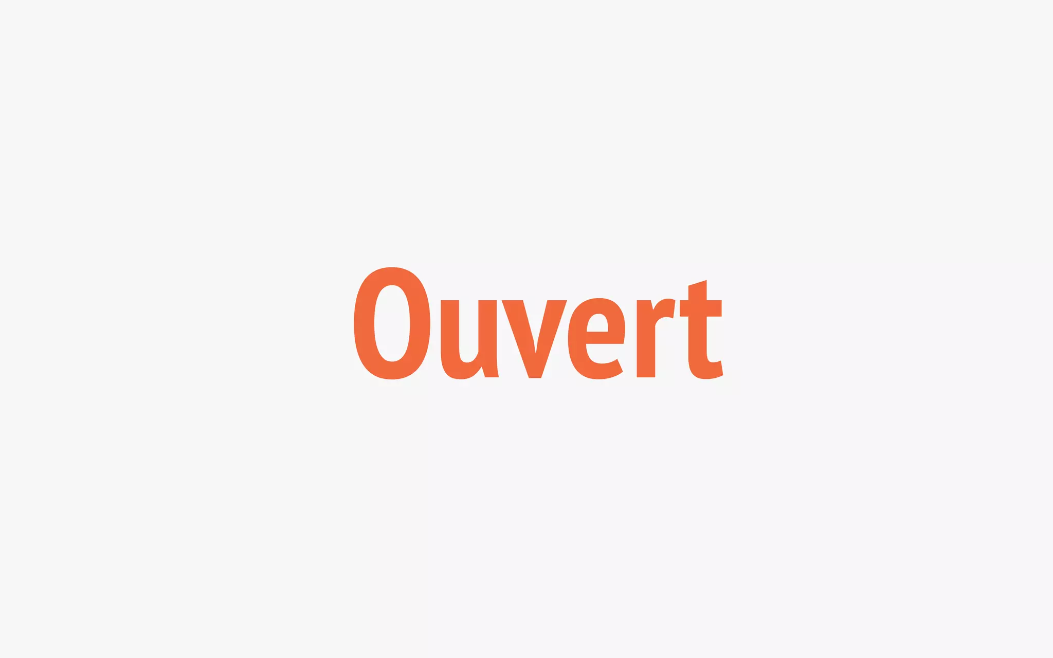 Ouvert 
 