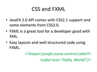 Java fx an introduction | PPT