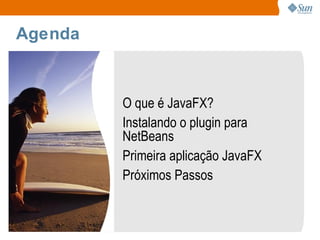 Agenda O que é JavaFX? 