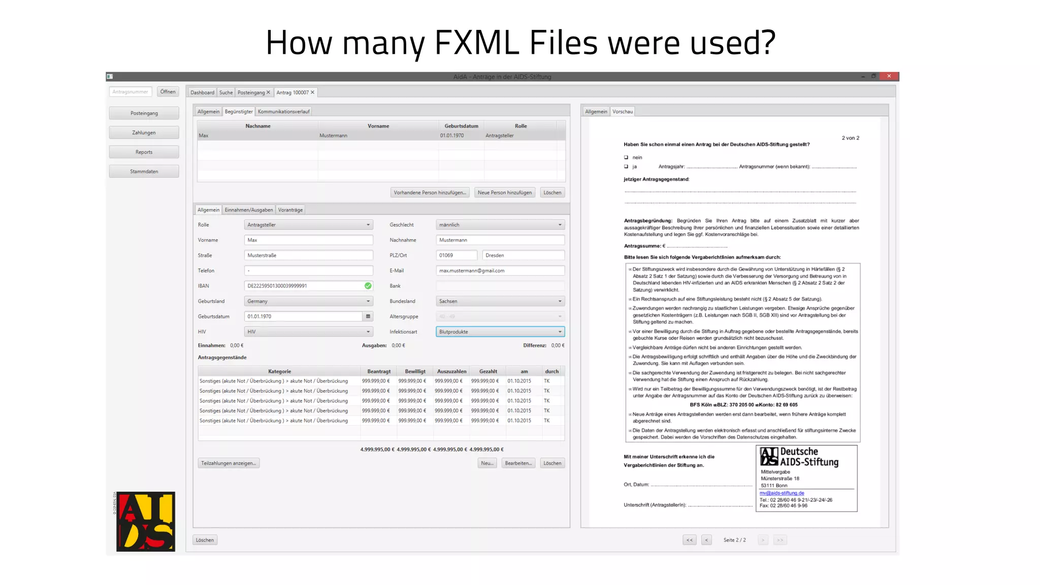 How many FXML Files were used?
 