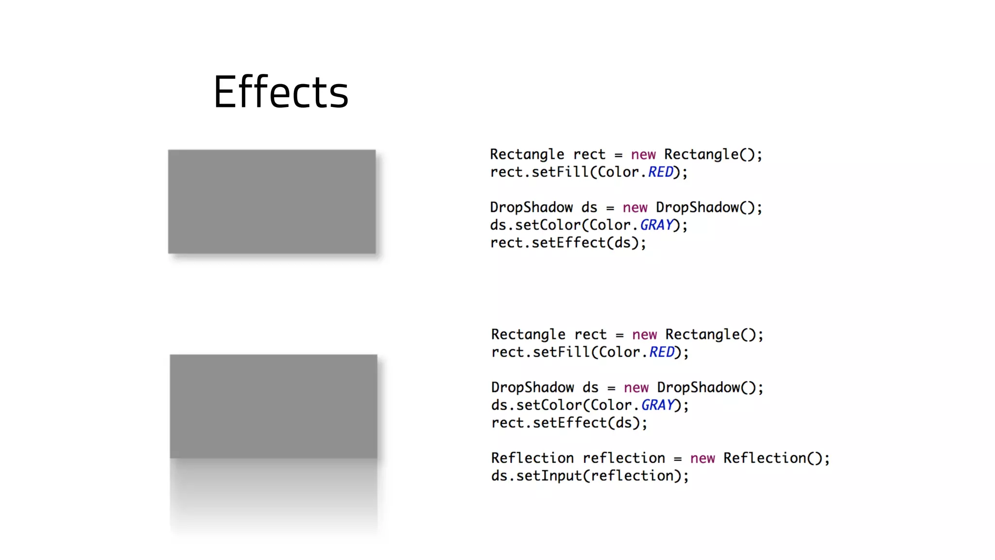 Effects
 