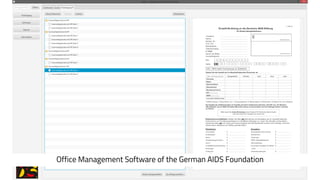 Office Management Software of the German AIDS Foundation
 