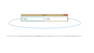 textfield1.textProperty().bindBidirectional(textfield2.textProperty());
 