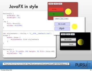 BeJUG JavaFx In Practice