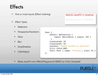 BeJUG JavaFx In Practice