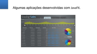 Algumas aplicações desenvolvidas com JavaFX.
 
