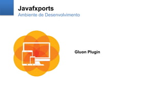 Javafxports
Ambiente de Desenvolvimento
Gluon Plugin
 