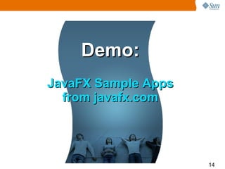 Demo: JavaFX Sample Apps from javafx.com 