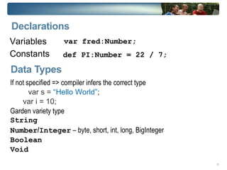 JavaFX Script JavaFX Script source files are called “scripts” 