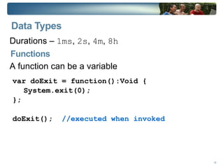 Everything in JavaFX script is an expression 